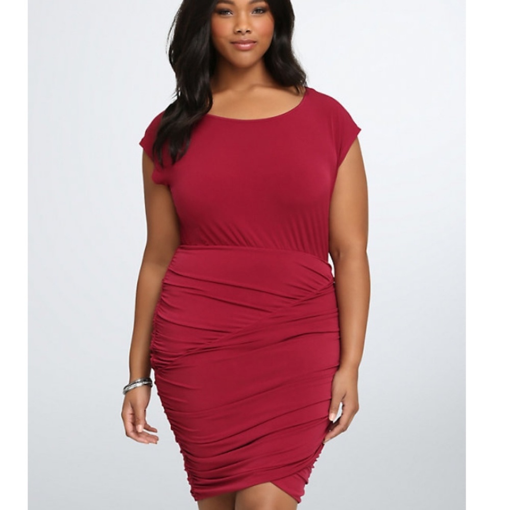 Torrid Shirred bodycon dress